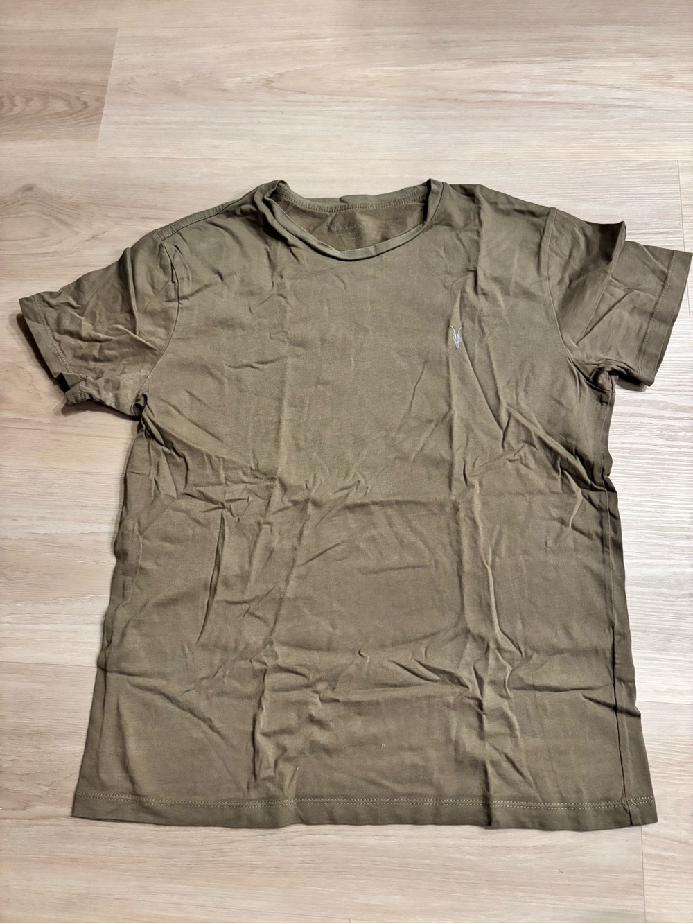 All Saints Men's Short Sleeve Crew Tee in Olive